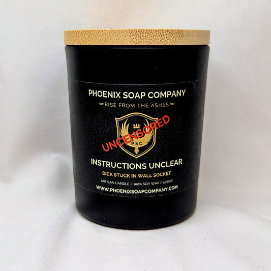 Instructions Unclear (Dick Stuck In Wall Socket) "Uncensored" Artisan Candles