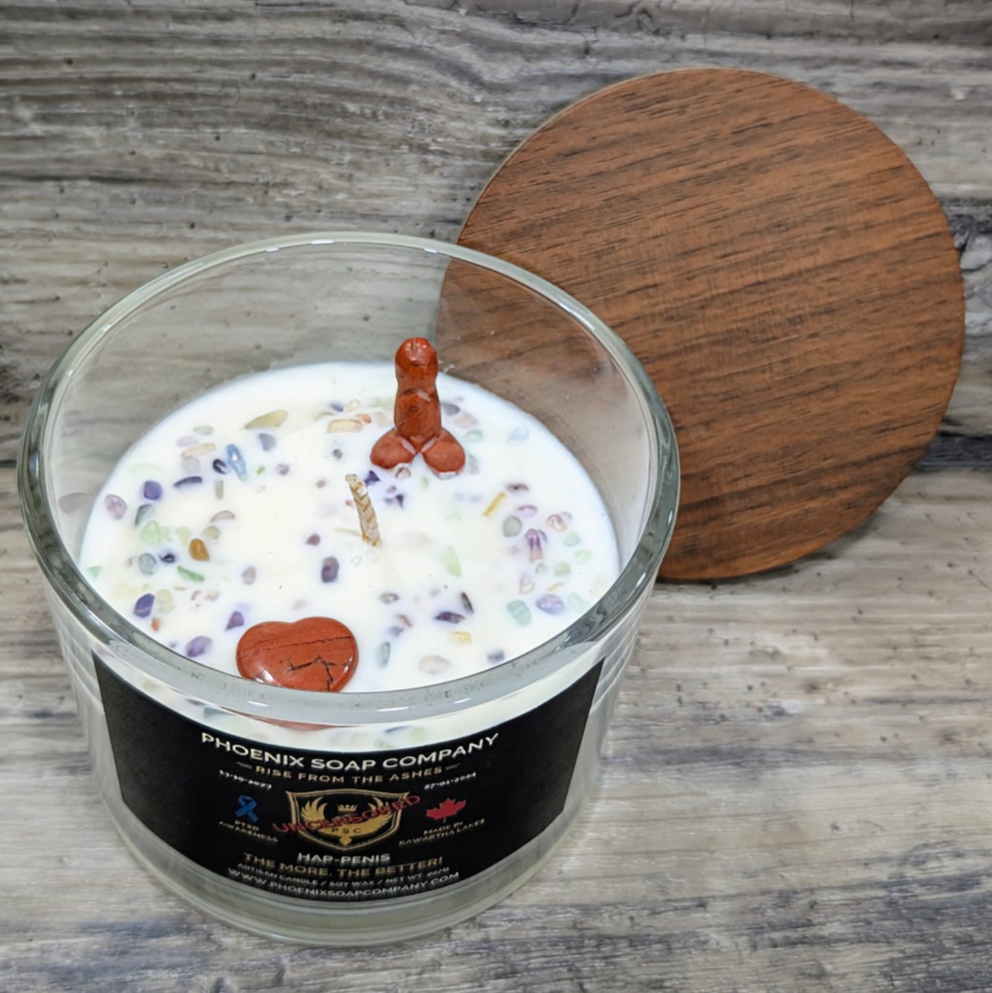 HAP-PENIS (The More, The Better) Artisan Candle (Embrace)