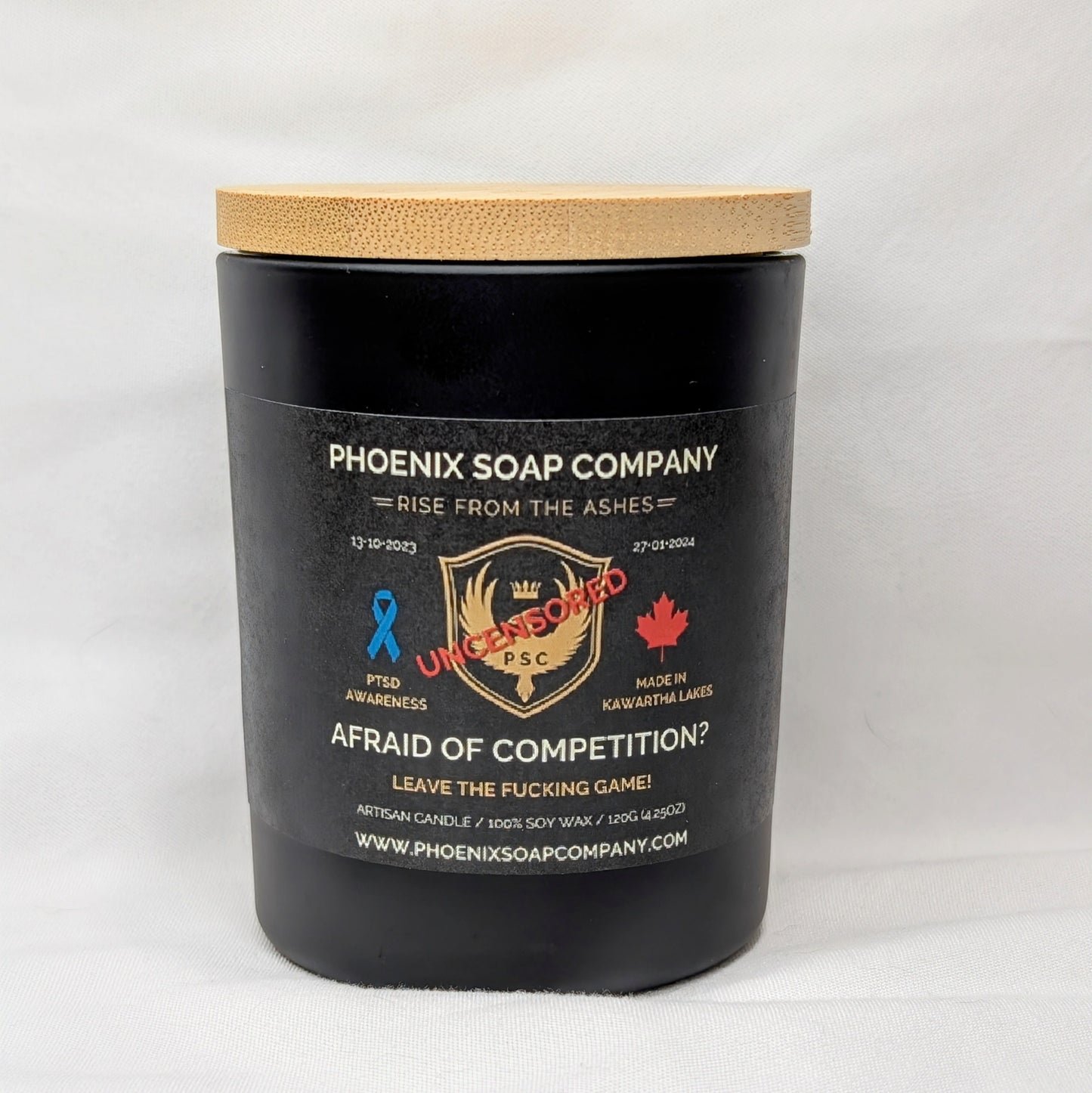 Afraid of Competition? (Leave The Fucking Game) "Uncensored" Artisan Candles