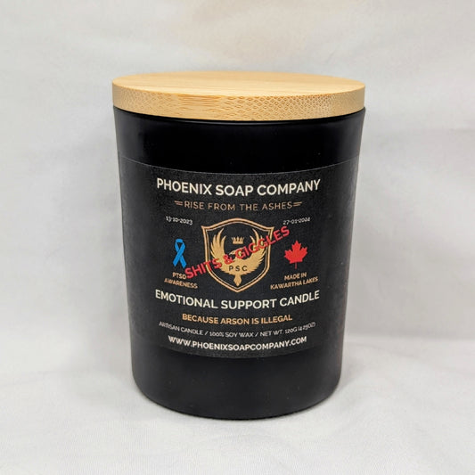 Emotional Support Candle (Because Arson Is Illegal) "Shits & Giggles" Artisan Candles