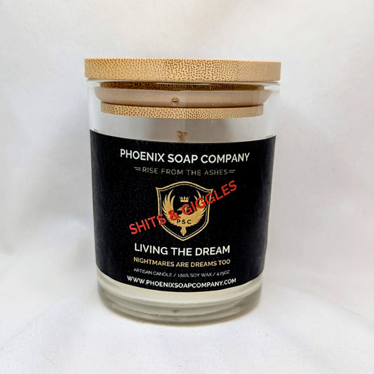 Living The Dream "Shits & Giggles" Artisan Candles