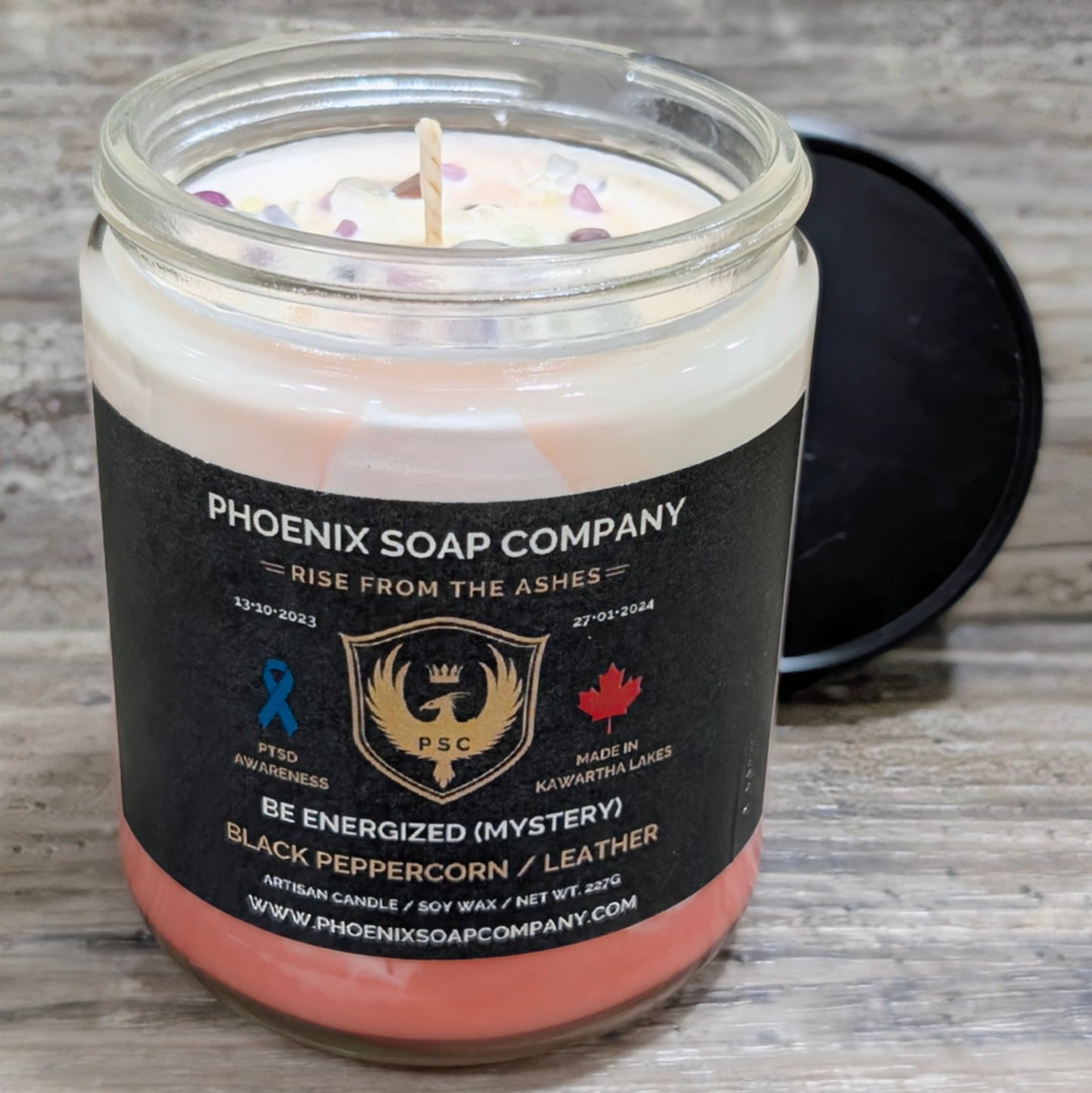 Mystery Gemstone "Be Energized" Hidden Gemstone Candles