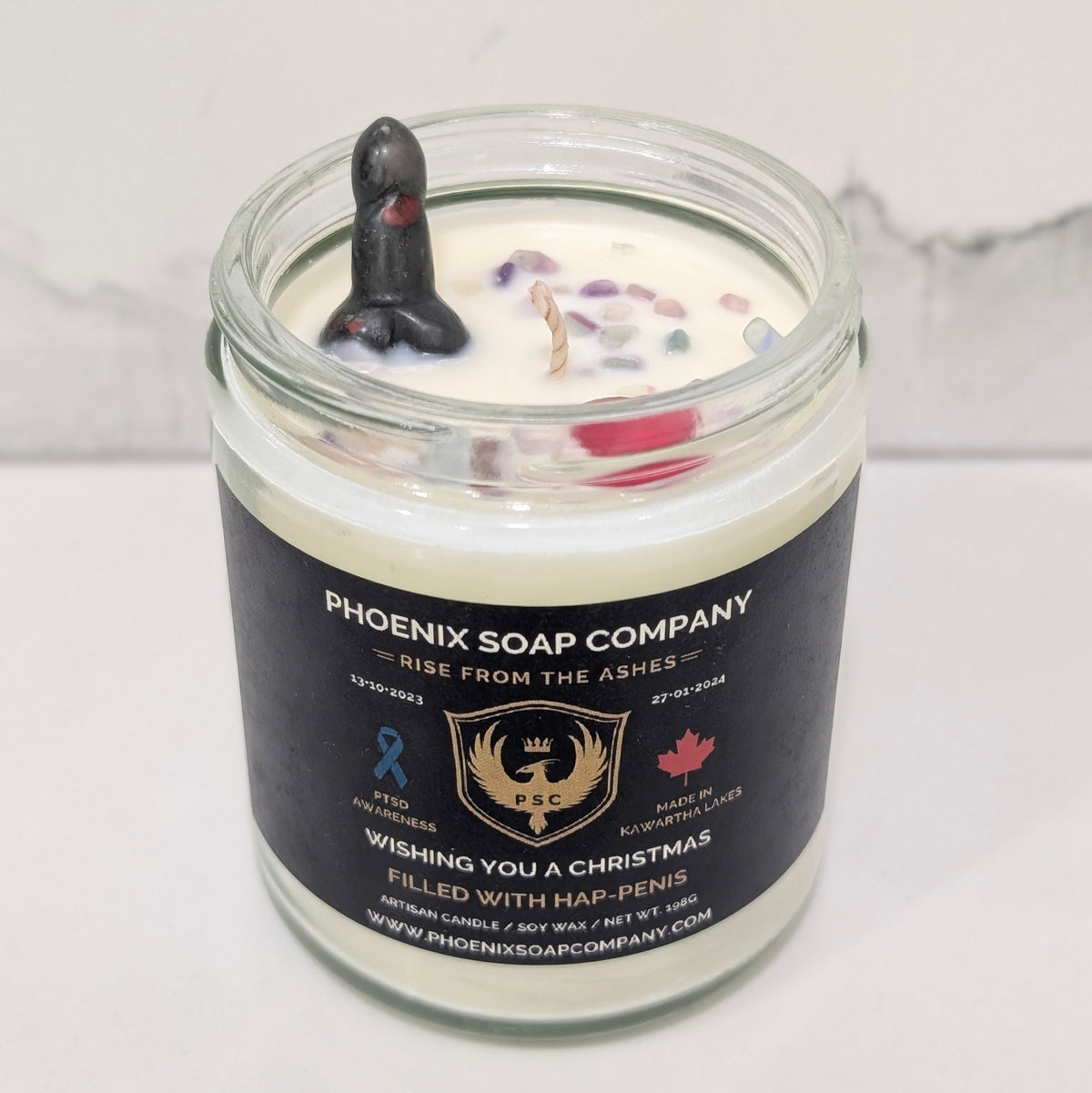 Wishing You A Christmas Filled With HAP-PENIS (Artisan Candle) Small Jar(Artisan Candle) (Copy)