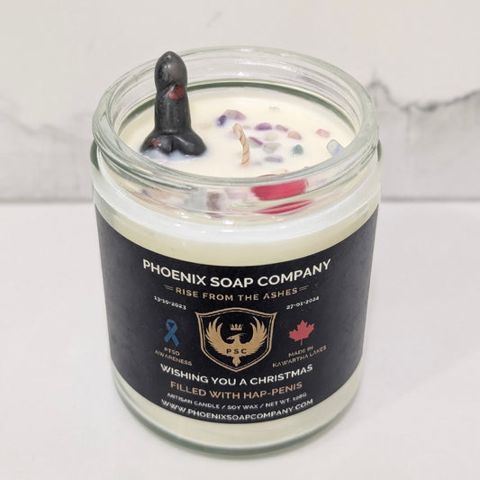 Wishing You A Christmas Filled With HAP-PENIS (Artisan Candle) Small Jar(Artisan Candle) (Copy)