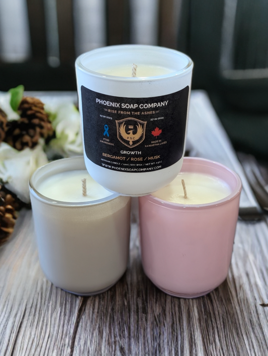 Artisan Miniature 2.5oz Glass Candle Jars